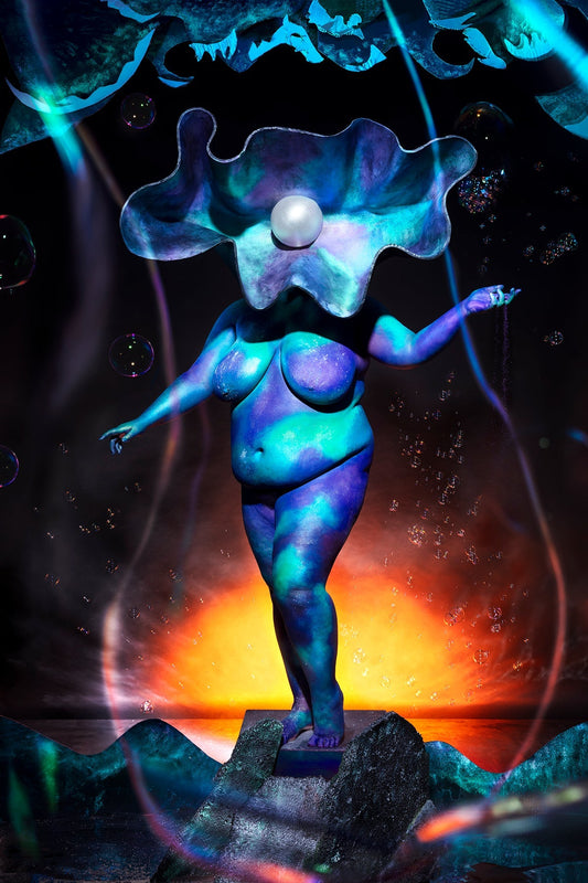 Virtue of Volume Photographic Fine Art Print Surrealistic Nude Woman