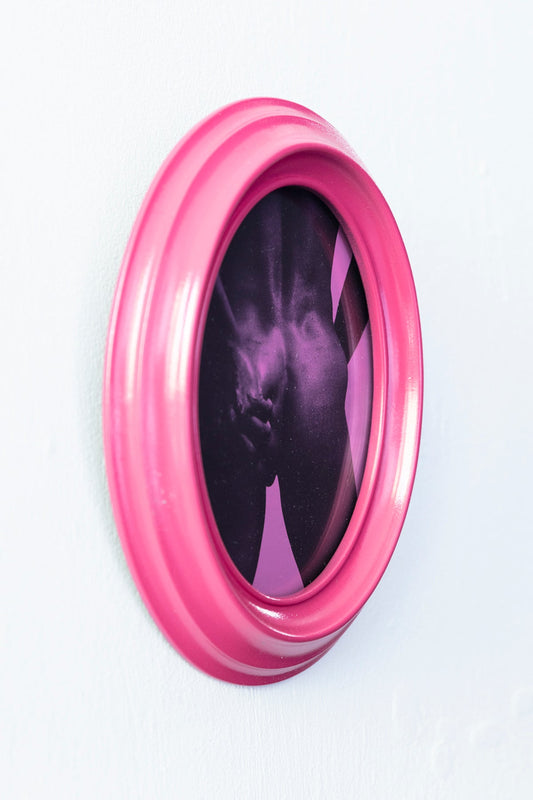 Scratch Mark Conceptual Fine Art Prints of Ass printed on pastel pink
