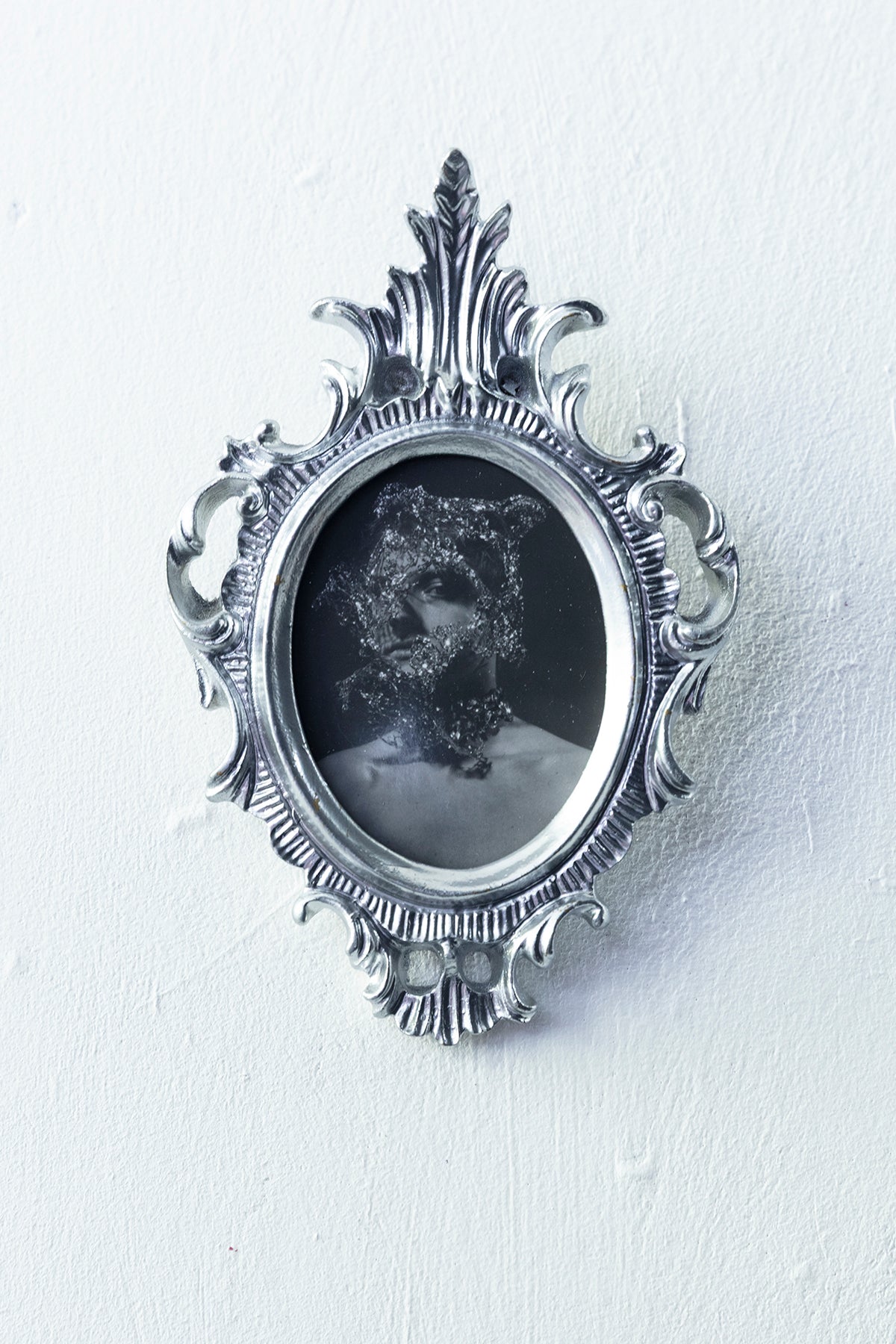Protective Doll Black and White Photography Portrait Fine Art Print